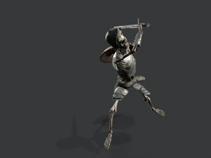 skeleton warrior 3D Model