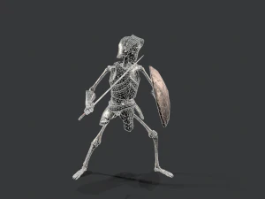 skeleton warrior 3D Model