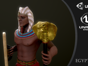 egyptian soldier 3D Model