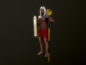 egyptian soldier 3D Model