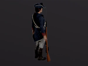 American Soldier 3D Model