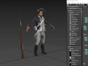 American Soldier 3D Model