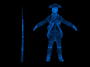 American Soldier 3D Model
