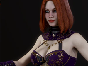 Woman Mage 3D Model