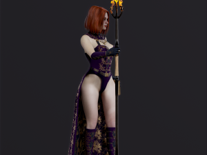 Woman Mage 3D Модель