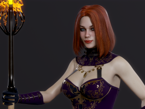Woman Mage 3D Модель