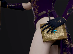 Woman Mage 3D Model