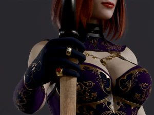 Woman Mage 3D Model