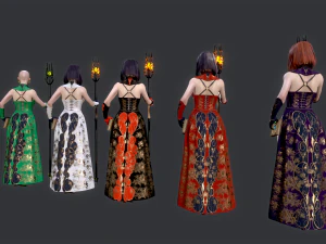 Woman Mage 3D Model