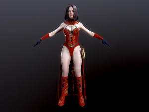 Woman Mage 3D Model