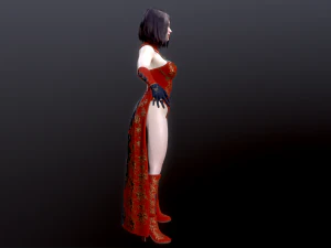 Woman Mage 3D Model