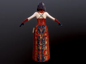 Woman Mage 3D Model