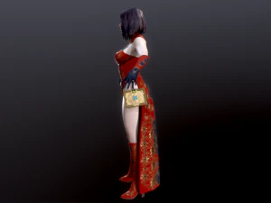 Woman Mage 3D Model