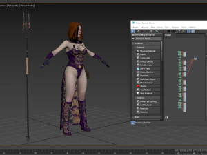 Woman Mage 3D Model