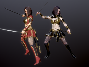 Woman Assassins 3D Modell