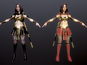 Woman Assassins 3D Modell