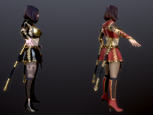 Woman Assassins 3D Modell