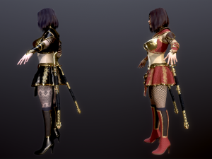 Woman Assassins 3D Modell
