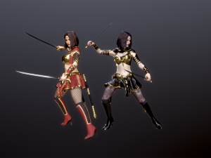 Woman Assassins 3D Modell