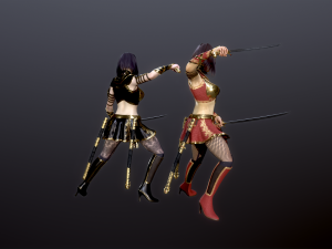 Woman Assassins 3D Modell