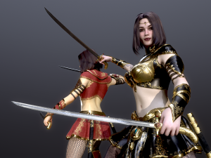Woman Assassins 3D Modell