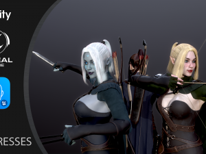 Woman Hunters Modelo 3D