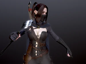 Woman Hunters 3D Model