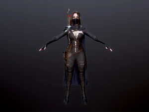Woman Hunters 3D Model