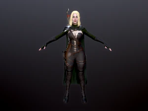 Woman Hunters 3D Model