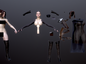 Woman Hunters 3Dモデル