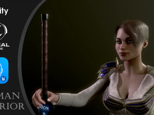 Femme Guerri&egrave;re Modèle 3D