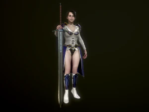 Woman Warrior 3D Model