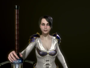 Woman Warrior 3D Model
