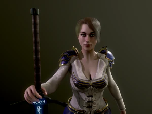 Woman Warrior 3D Model
