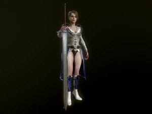 Woman Warrior 3D Model