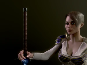 Woman Warrior 3D Model