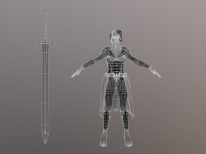 Woman Warrior 3Dモデル