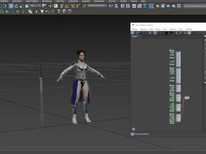 Woman Warrior 3D Model