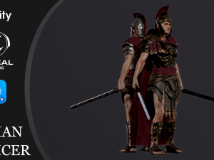 Roman Legion Officer 3D Model