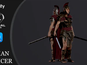 Romeinse legioenofficier 3D Model