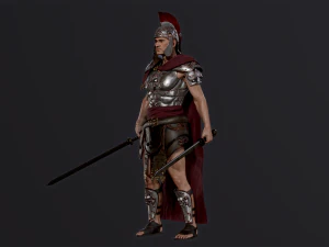 Roman Legion Officer 3D Model