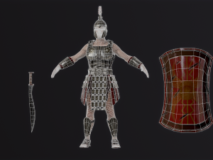Roman legionary Modelo 3D