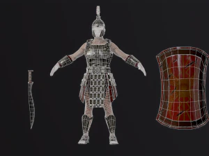 Roman legionary 3D Model
