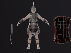 Roman legionary Modelo 3D