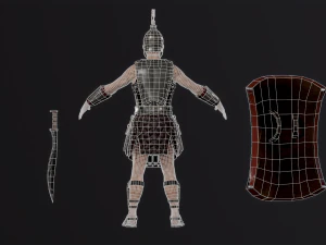 Roman legionary 3D Model