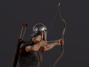 Roman Archer 3D Model