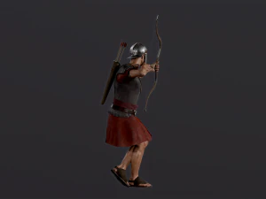 Roman Archer 3D Model