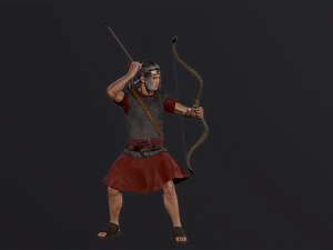 Roman Archer 3D Model