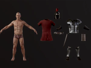 Roman Soldier 3D Model