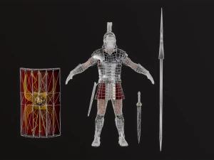 Roman Soldier 3D Model